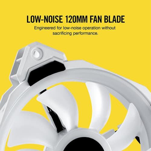 Corsair ICUE LL120 RGB White Cabinet Fan (Triple-Pack)